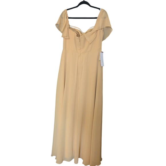 NWT Azazie Sue Gold Size A14 - Picture 3 of 6